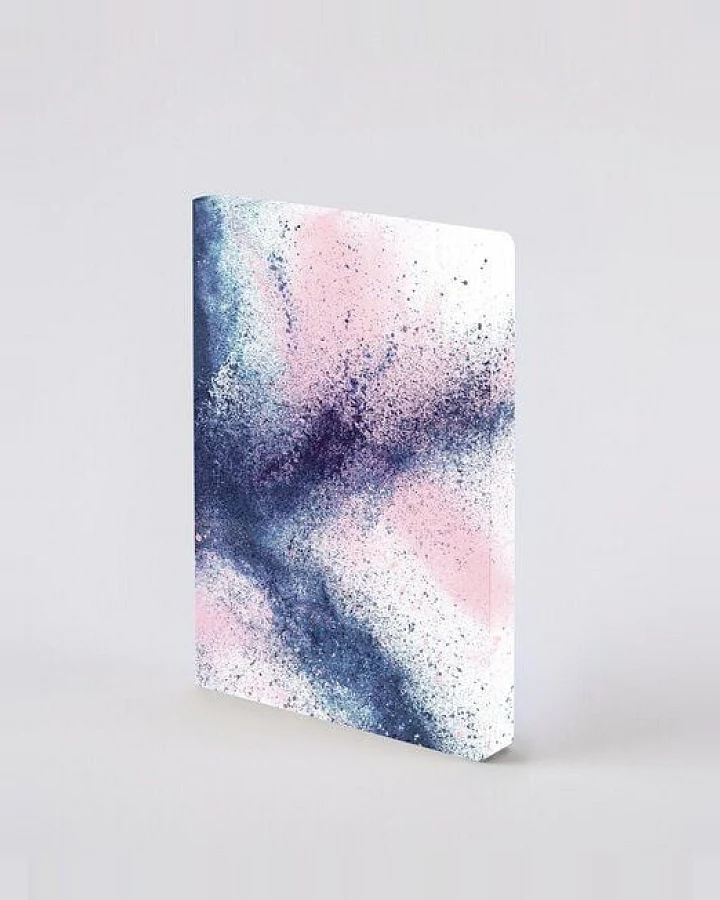 Nuuna Splash - Premium Notizbuch mit Einband aus Jeans Label Material, vegan