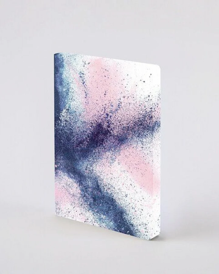 Nuuna Splash - Premium Notizbuch mit Einband aus Jeans Label Material, vegan