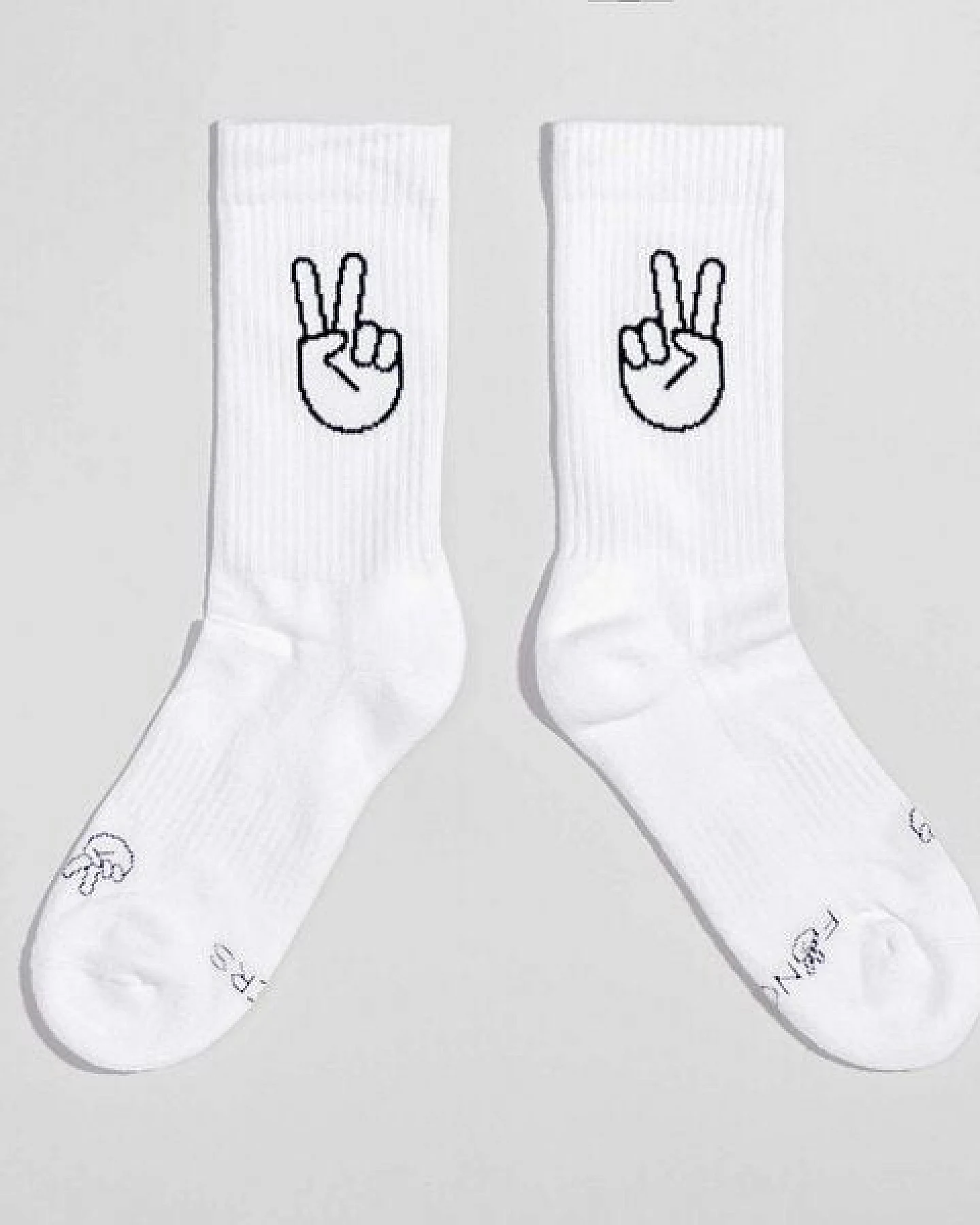Fyngers Tennissocke aus Biobaumwolle - Style Peace - Fair Trade Made in Portugal – Ansicht 2