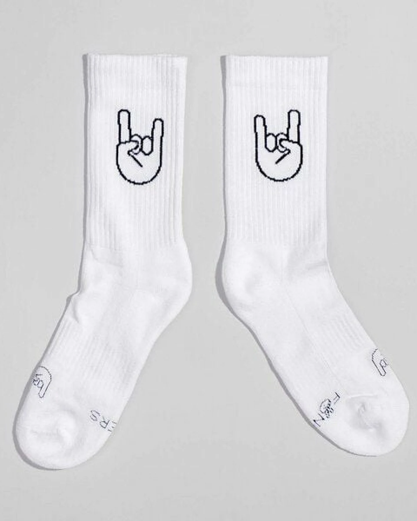 Fyngers Tennissocke aus Biobaumwolle - Style Rock´n´Roll - Fair Trade Made in Portugal – Ansicht 2