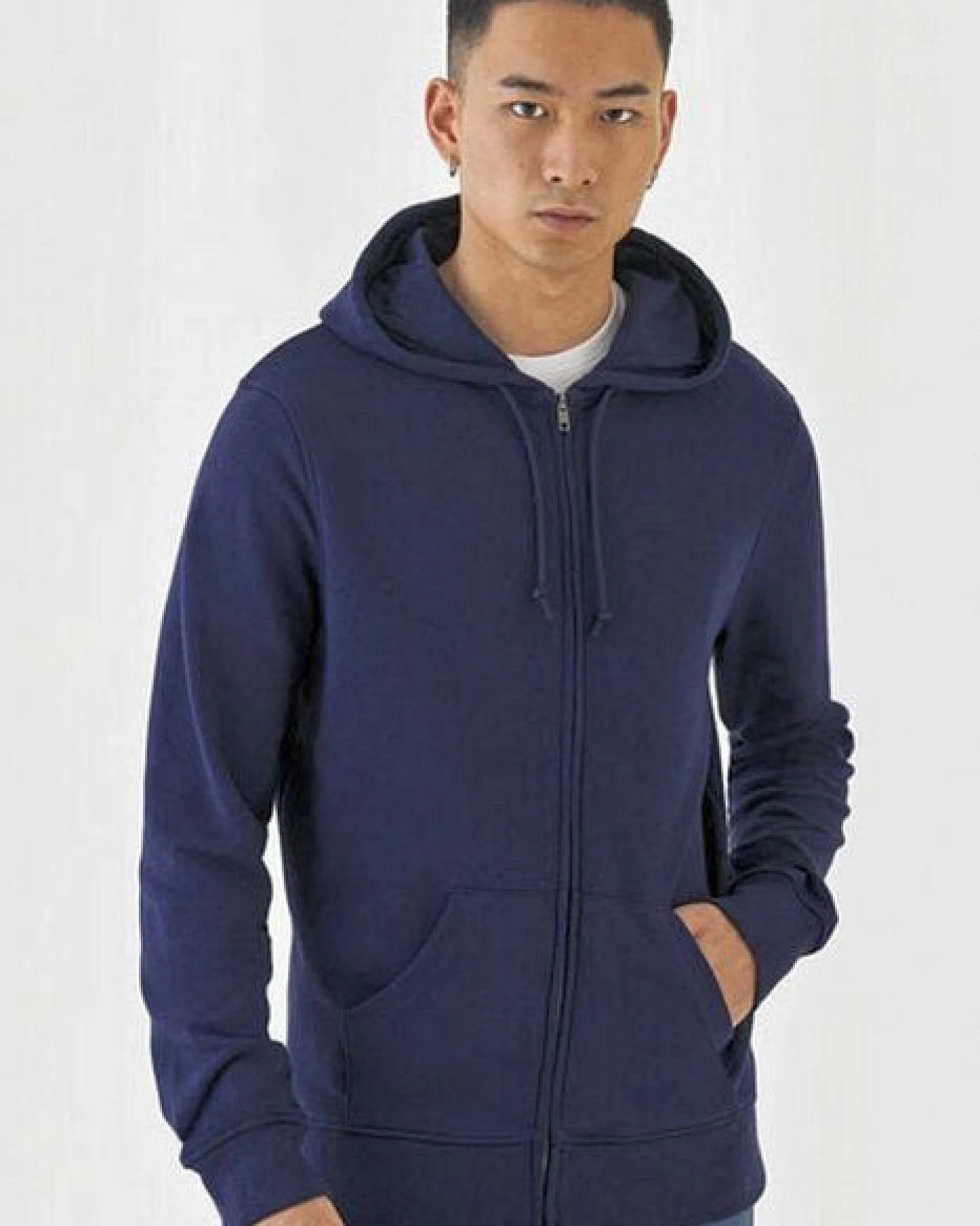 B&C Collection Zipped Hoodie Sweatjacke B&C Inspire – Ansicht 2