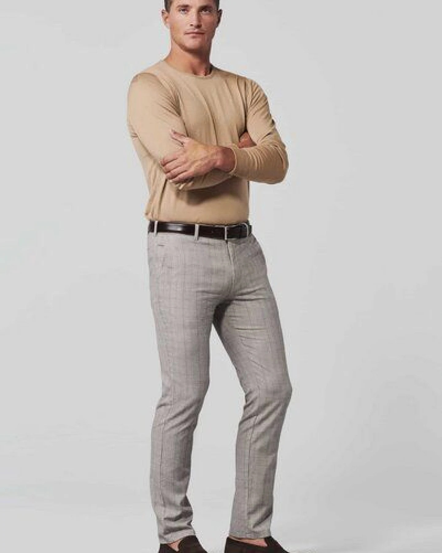 MEYER BAUMWOLLE-CHECK-CHINO – Ansicht 2