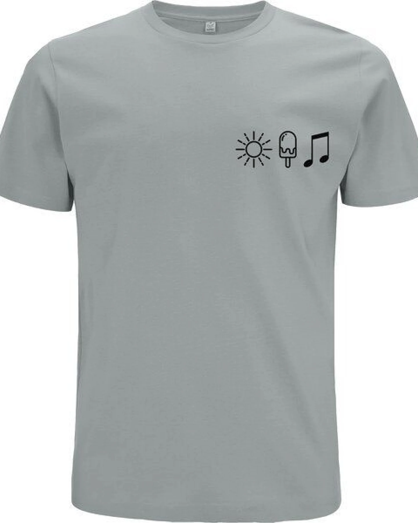 Spreecult Sonne Eis und Musik- Bio und Fair - Männer Unisex T-Shirt - Sun Music Shirt – Ansicht 2