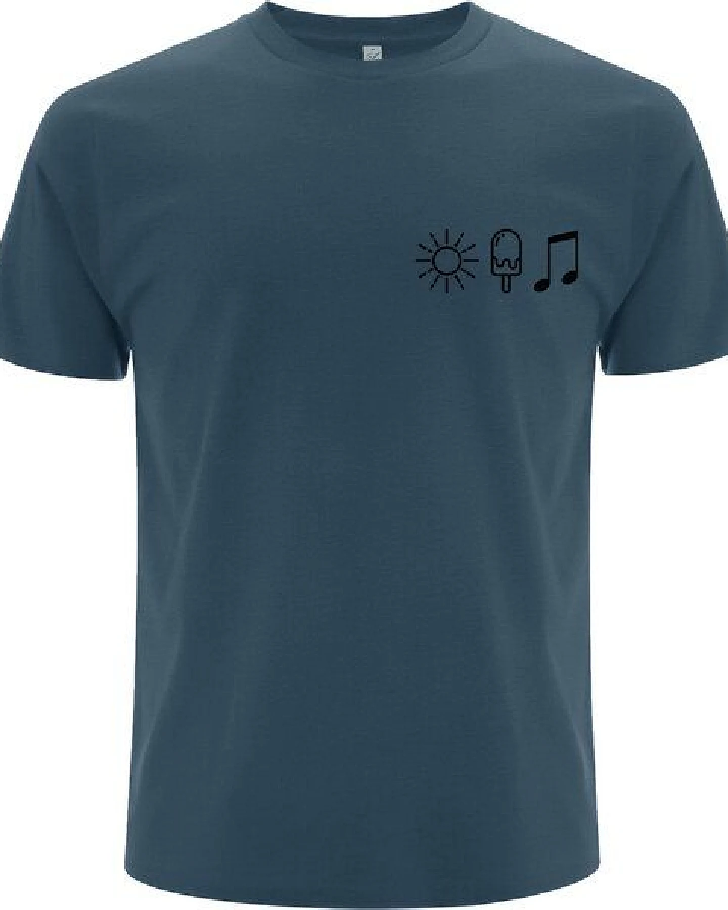 Spreecult Sonne Eis und Musik- Bio und Fair - Männer Unisex T-Shirt - Sun Music Shirt – Ansicht 2