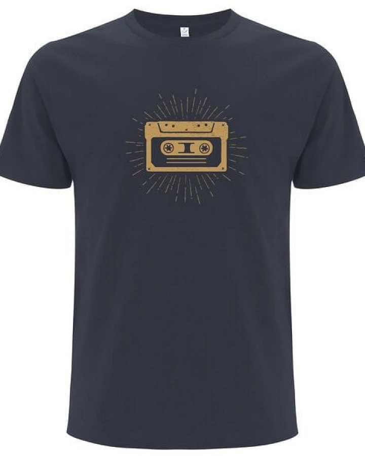 Spreecult Musik Kassette - Bio & Fair - Männer Unisex T-Shirt - Music Tape Retro