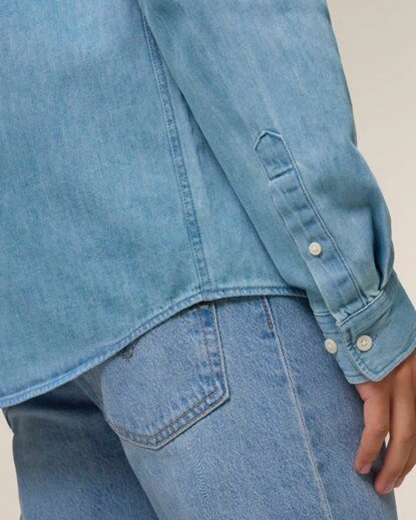 TORLAND Denimshirt DENNIS aus Bio-Baumwolle – Ansicht 3