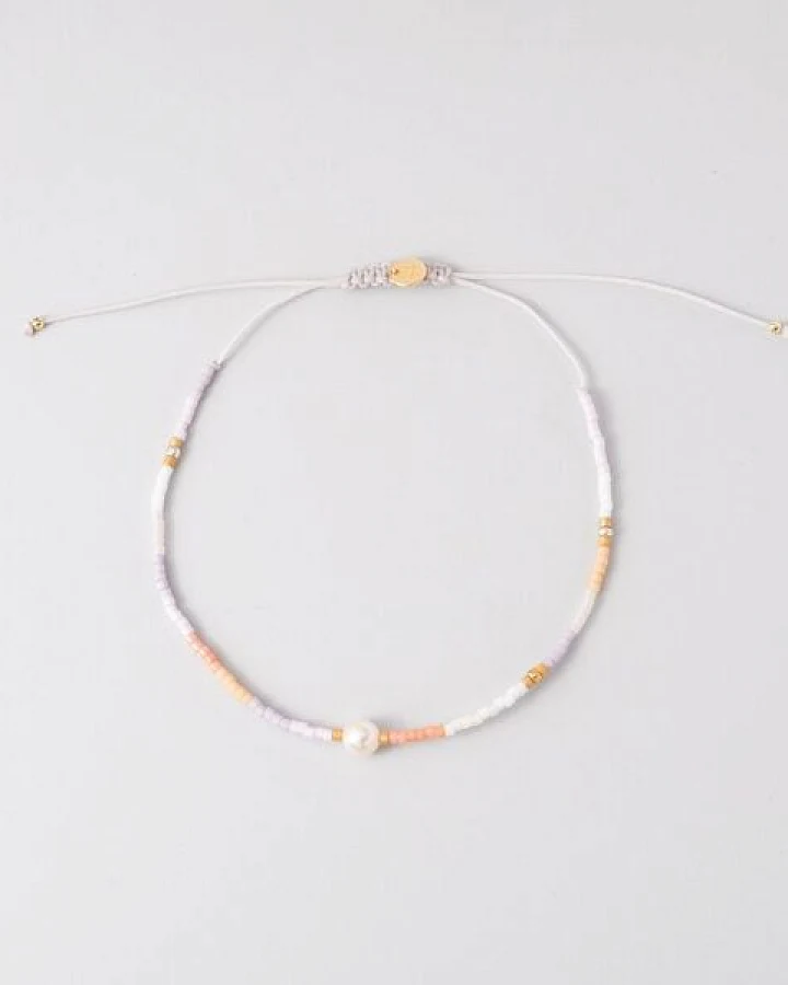 fejn jewelry Armkette 'miyuki & pearl' mit Süßwasserperle und bunten Glasperlen
