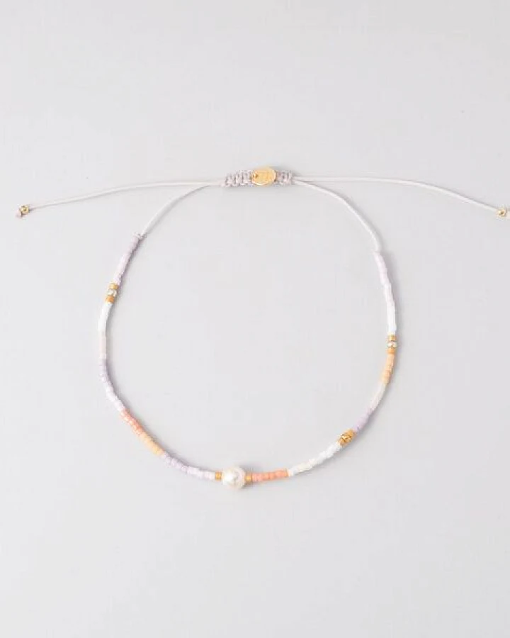 fejn jewelry Armkette 'miyuki & pearl' mit Süßwasserperle und bunten Glasperlen