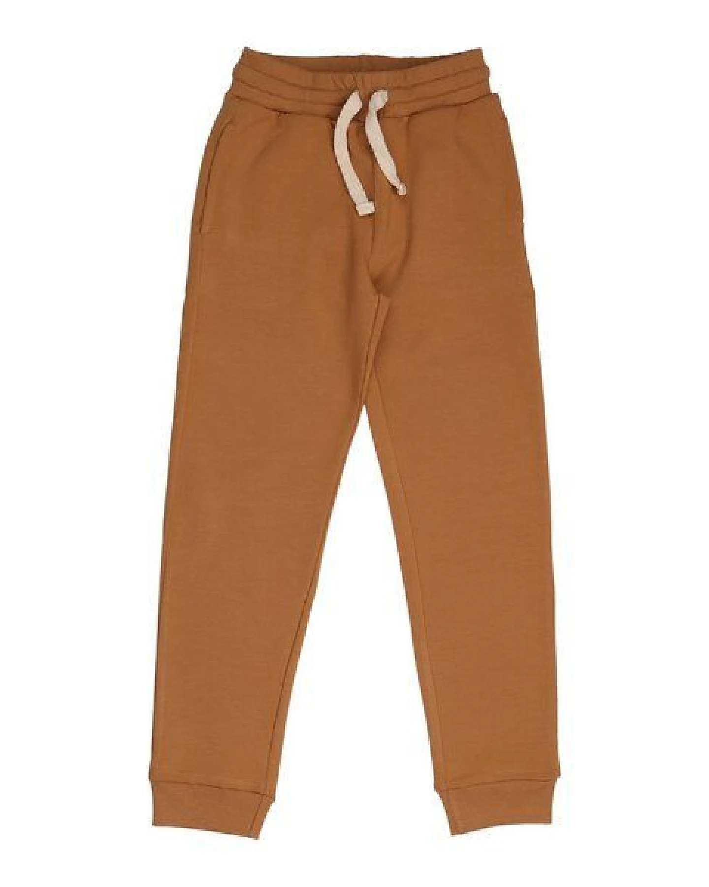 Cotokids Kinder Jogginghose GOTS-zertifiziert aus Bio-Baumwolle warmbraun mit Kordelbund – Walkiddy – Ansicht 2