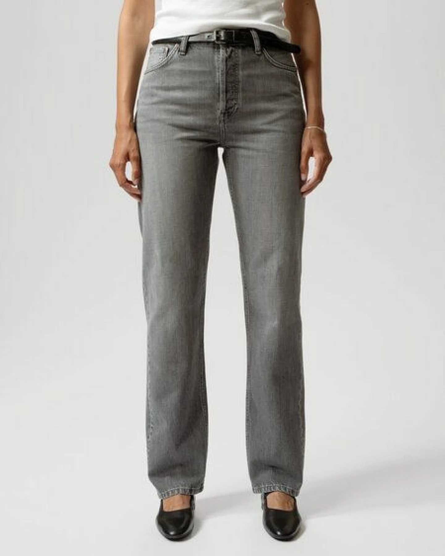 Nudie Jeans Lofty Lo Foggy Grey – Ansicht 3