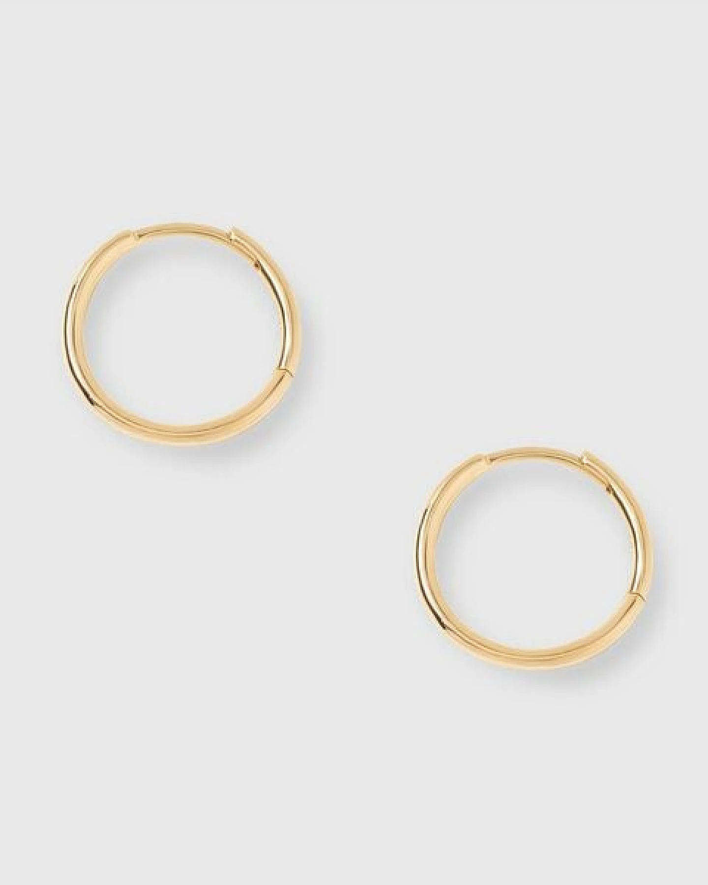 fejn jewelry Ohrringe 'simple huggie' schlichte Creole – Ansicht 2