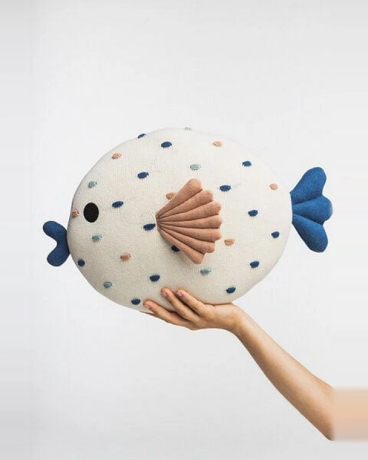 TRANQUILLO Kuscheltier BLOOPLY /KUGELFISCH groß (KUS867)
