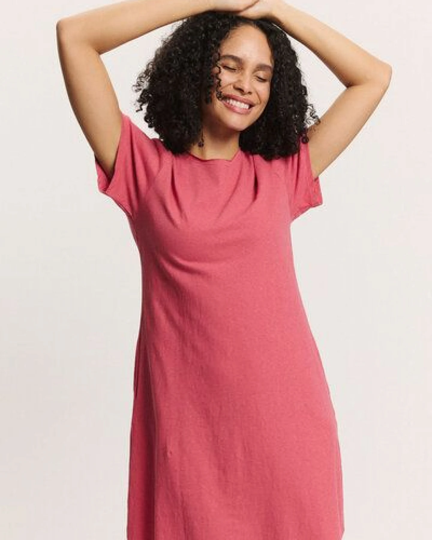 TRANQUILLO Jerseykleid Inoaa aus Biobaumwolle und Leinen ([1040001) – Ansicht 4