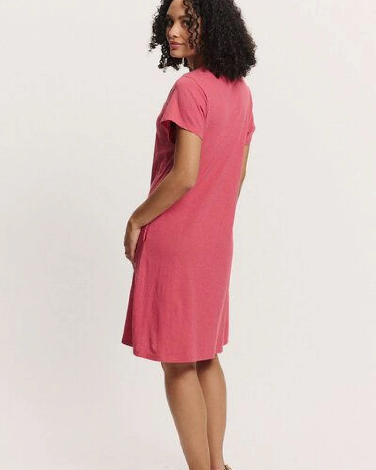 TRANQUILLO Jerseykleid Inoaa aus Biobaumwolle und Leinen ([1040001) – Ansicht 2