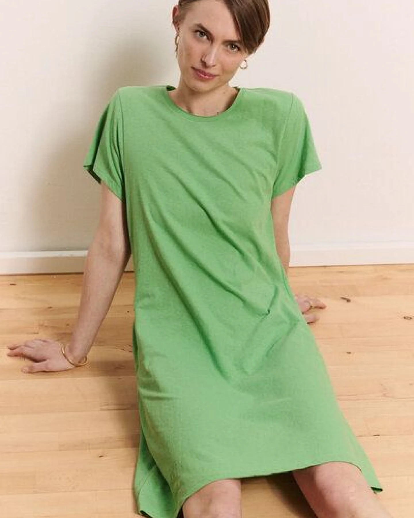 TRANQUILLO Jerseykleid Inoaa aus Biobaumwolle und Leinen ([1040001) – Ansicht 4