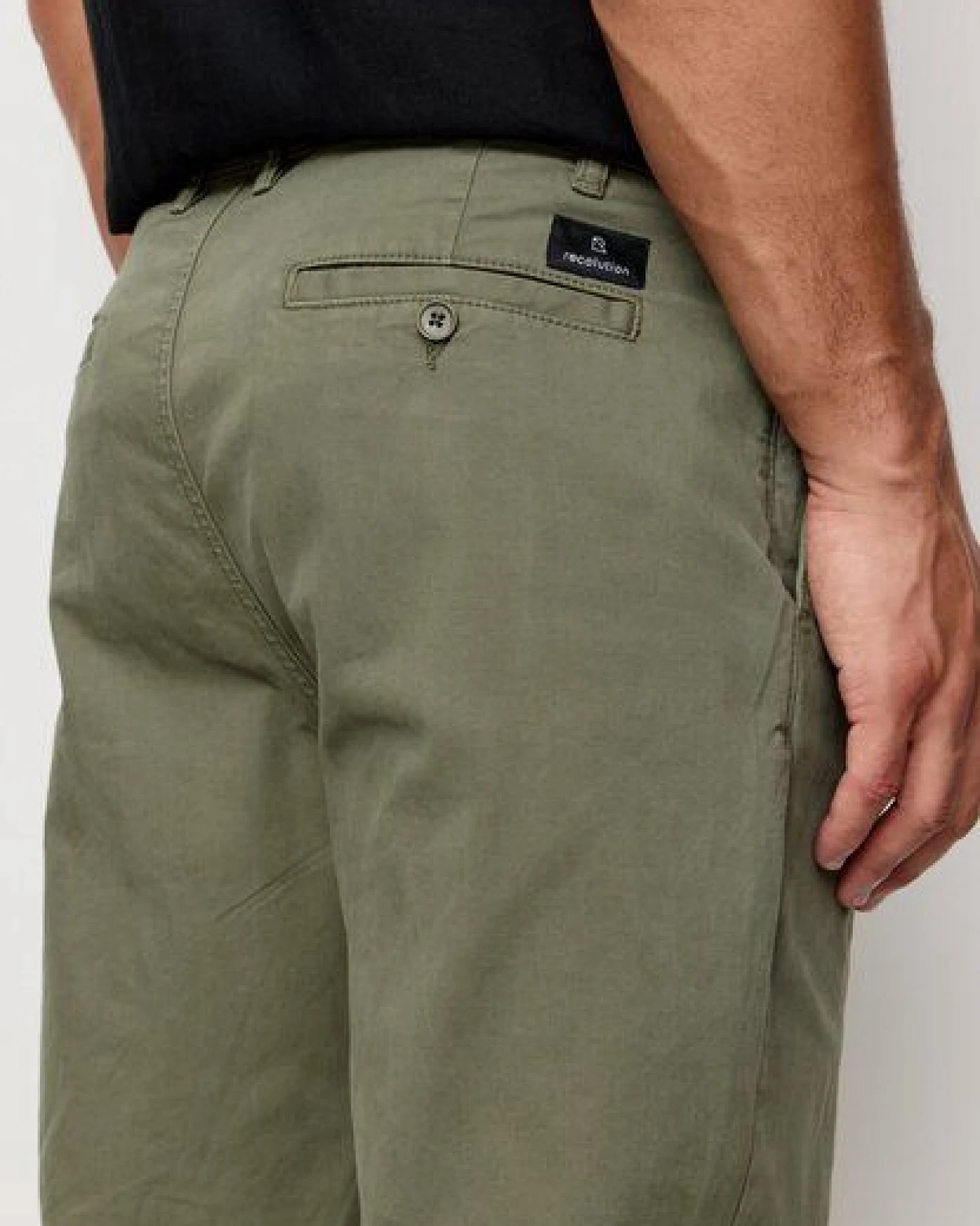 Herren Chino mit Bundfalte aus Bio-Baumwoll Mix - OAK - recolution – Ansicht 3