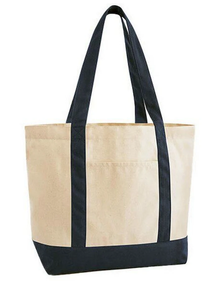 Westford Mill EarthAware Organic Shopper Strandtasche Einkaufstasche Varsity