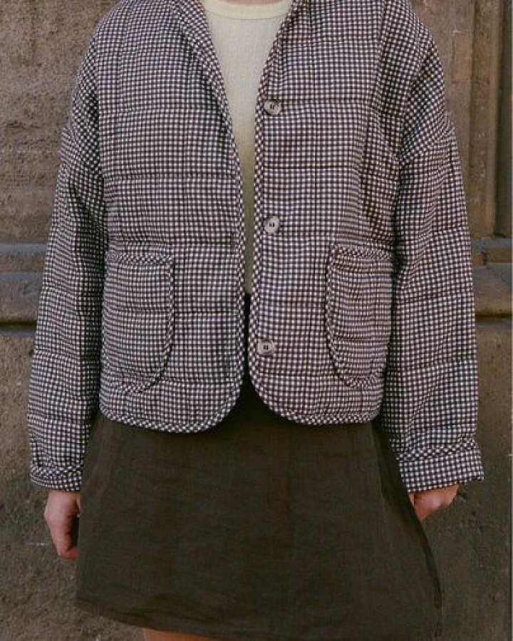 Nénés Jacke Maia – Braun kariert