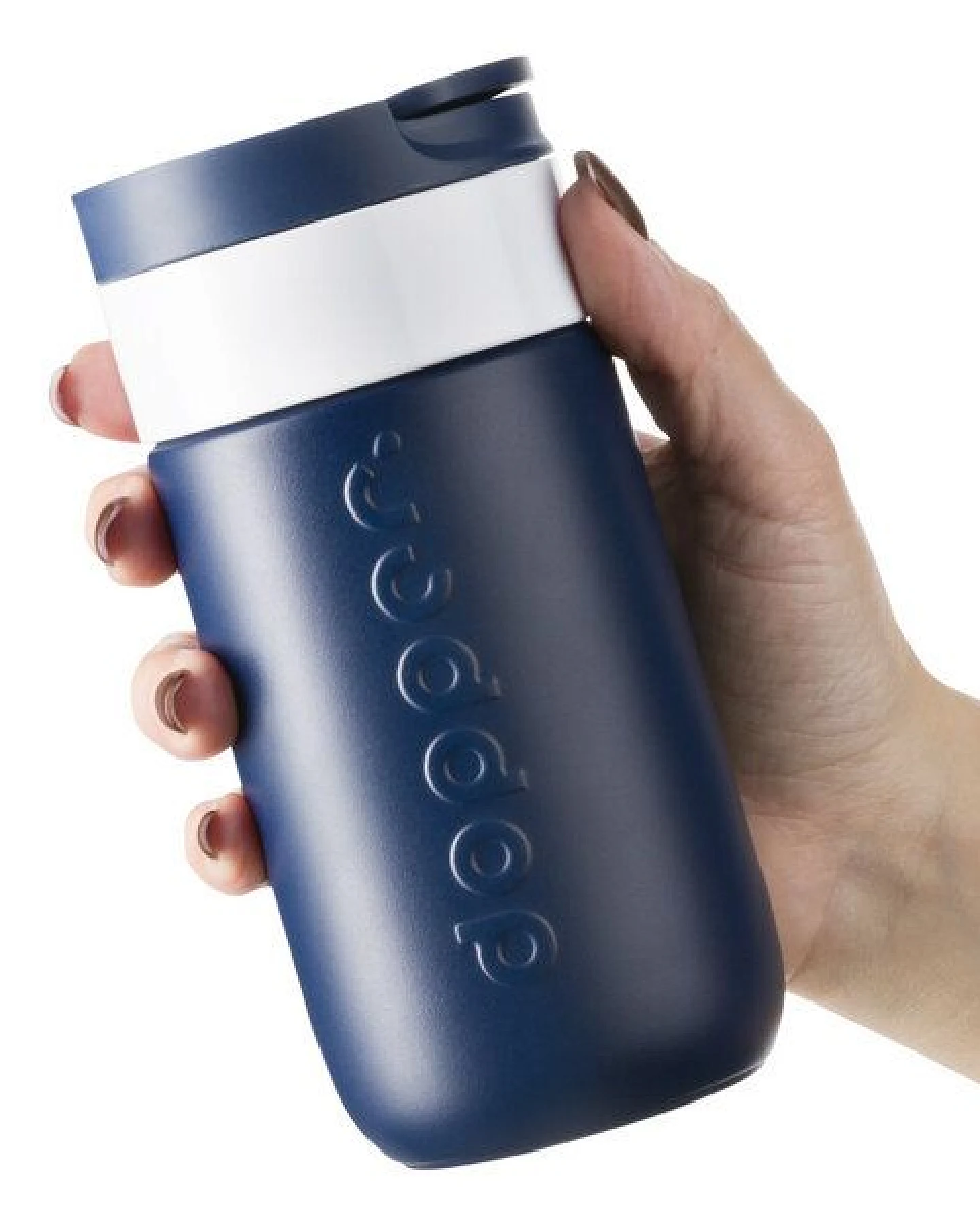 Dopper Thermobecher Travel Mug 300ml, 400ml - Auflaufsicher, kohlensäurehaltige Getränke, 6 Stunden warm / 20 kalt – Ansicht 4