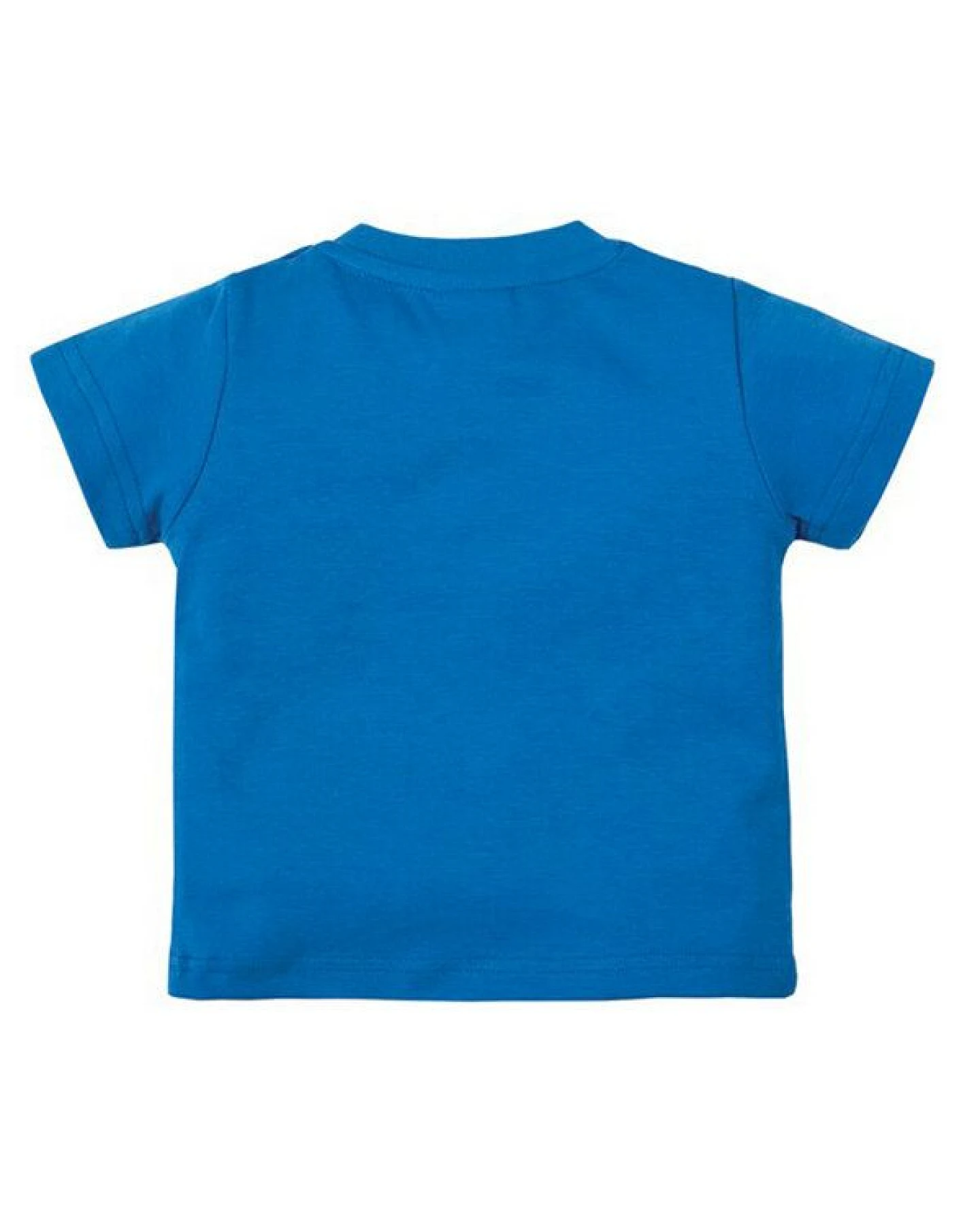 Frugi T-Shirt mit Regenbogen in blau – Ansicht 3