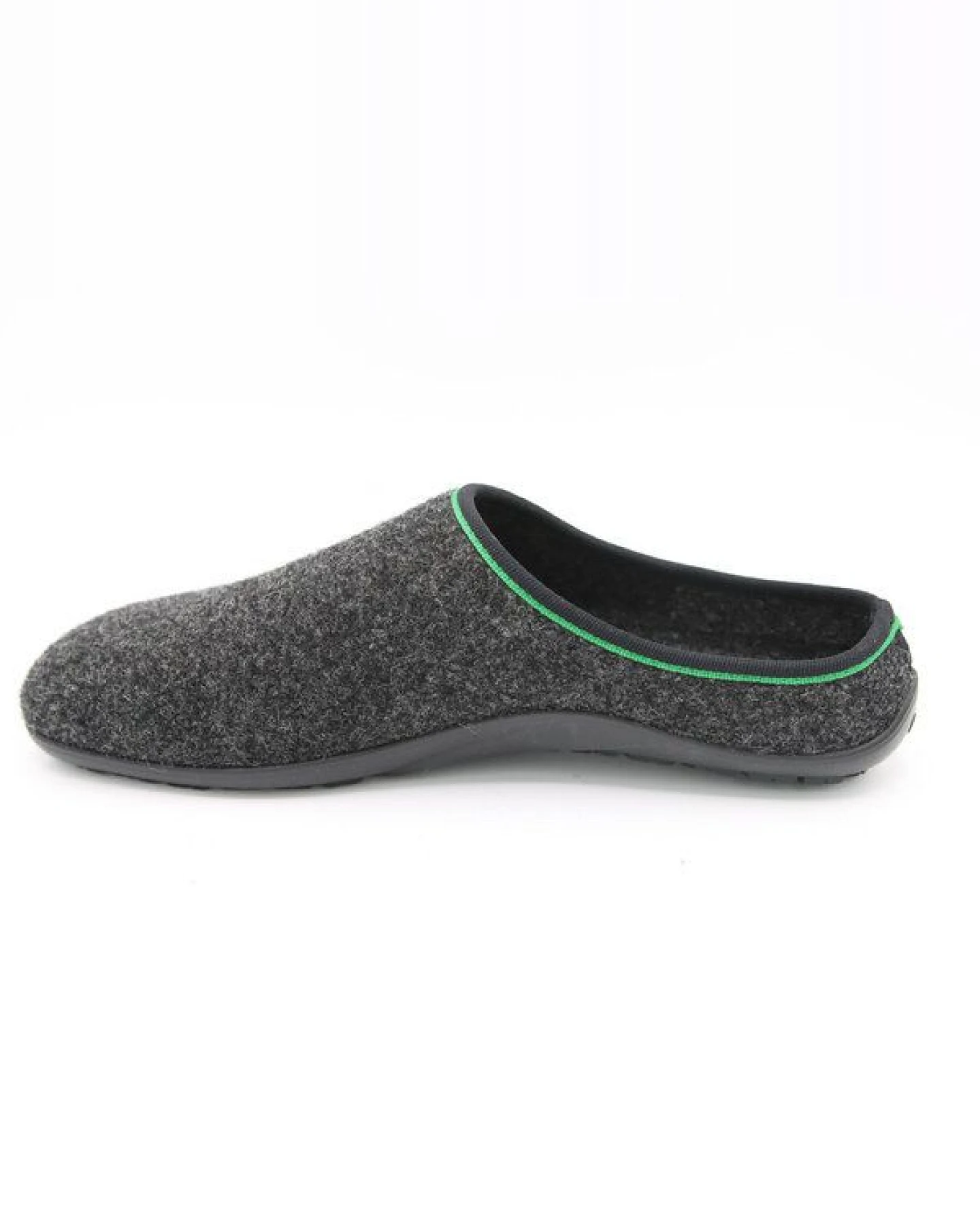 Pantoffel homey mit Barfußgefühl pifit! aus hochwertigem Wollfilz, anthrazit, 32100-3 – Ansicht 3