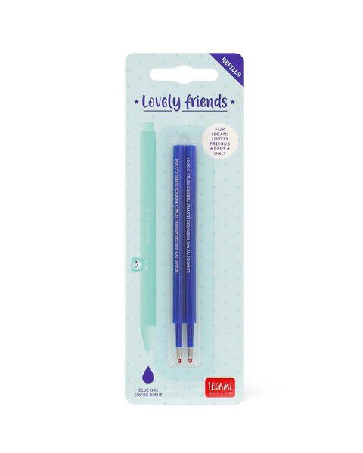 Legami Set mit 2 Nachfüllminen für Gelstifte Lovely Friends – Ansicht 3