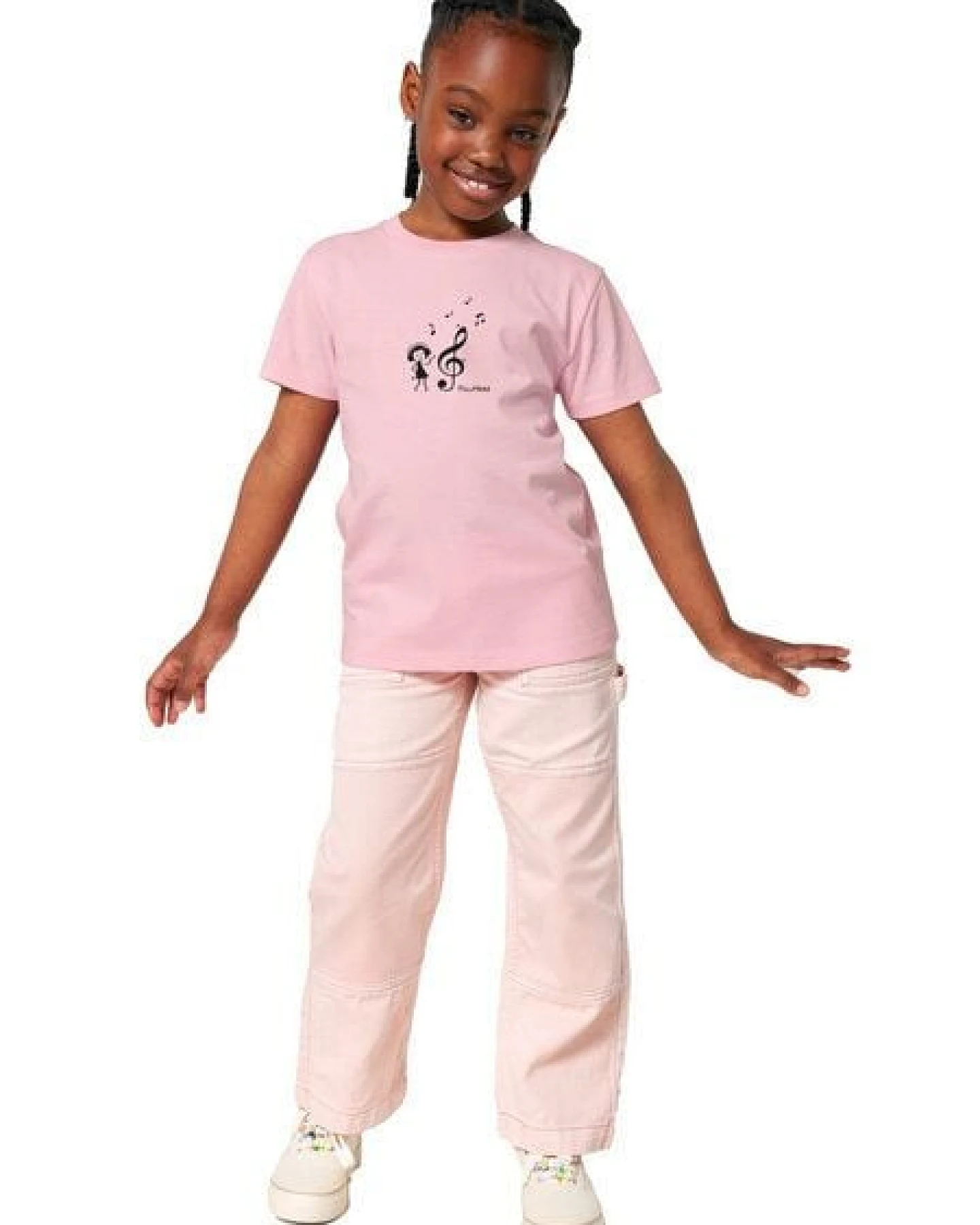 FellHerz Kids T-Shirt Music Lover rosa – Ansicht 2