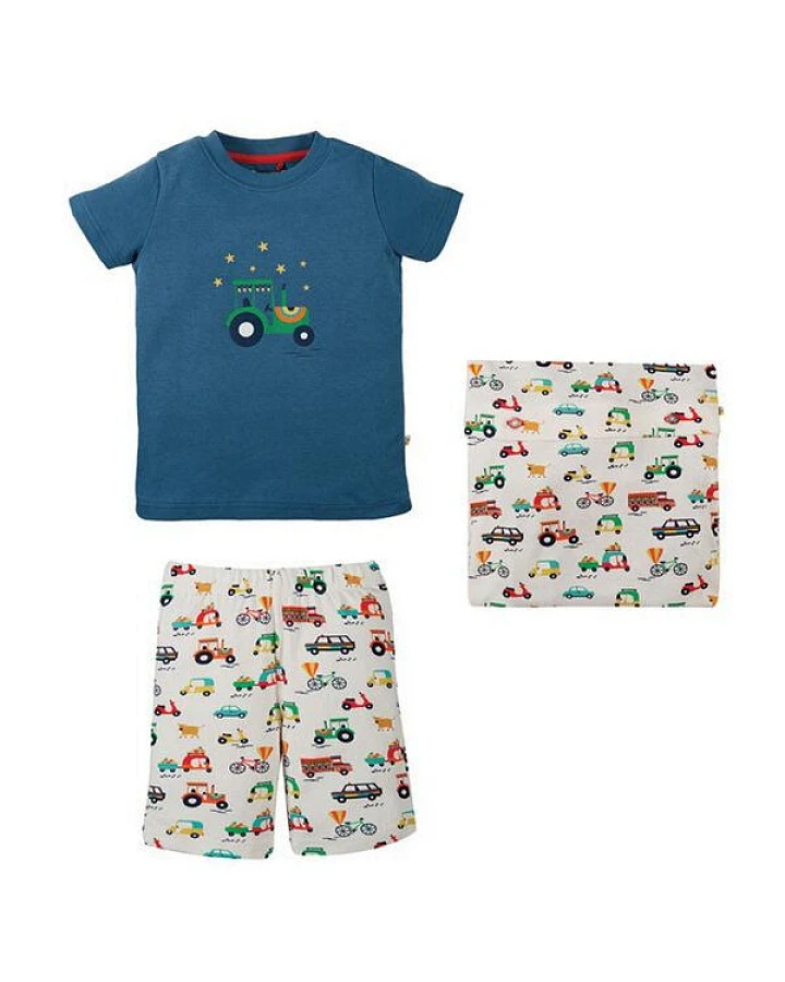 Frugi Schlafanzug Indische Autos inkl. Kissenbezug