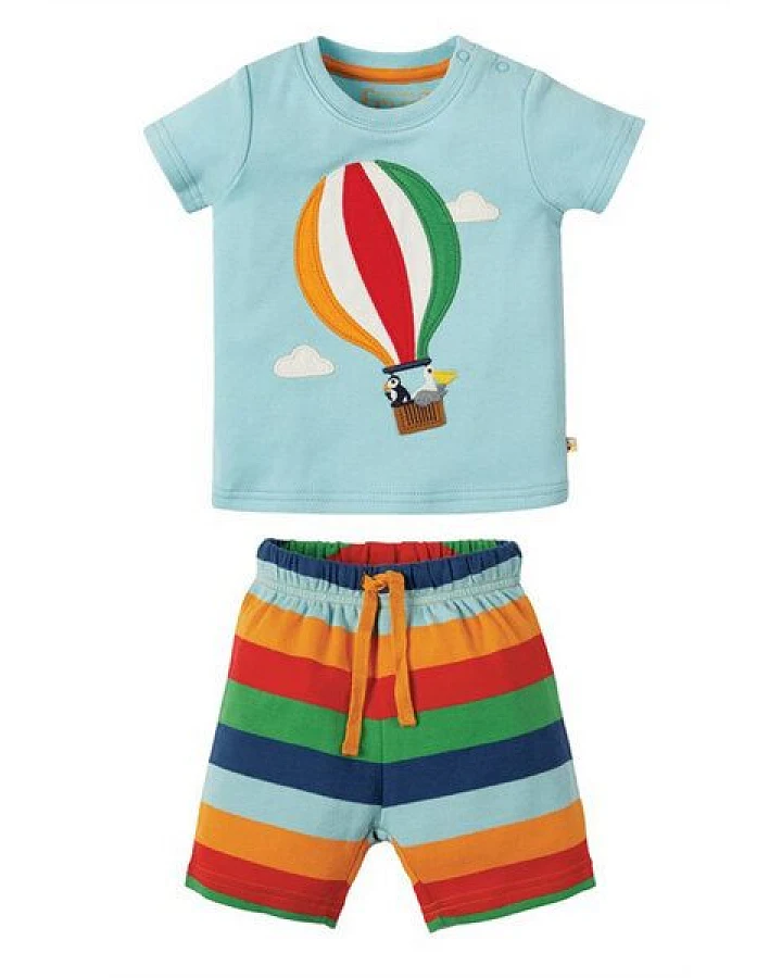 Frugi Schlafanzug Heissluftballon und Tiere