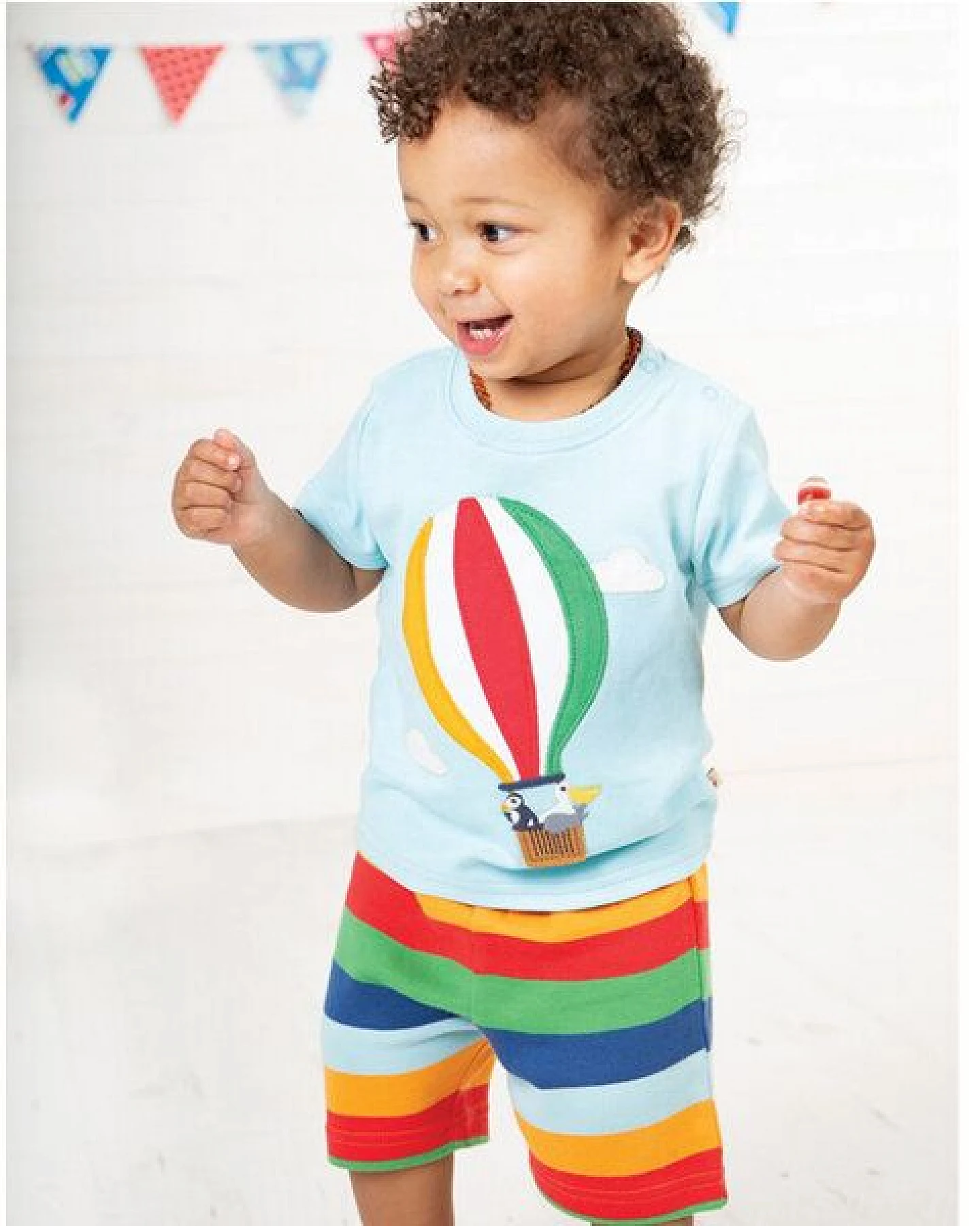 Frugi Schlafanzug Heissluftballon und Tiere – Ansicht 2