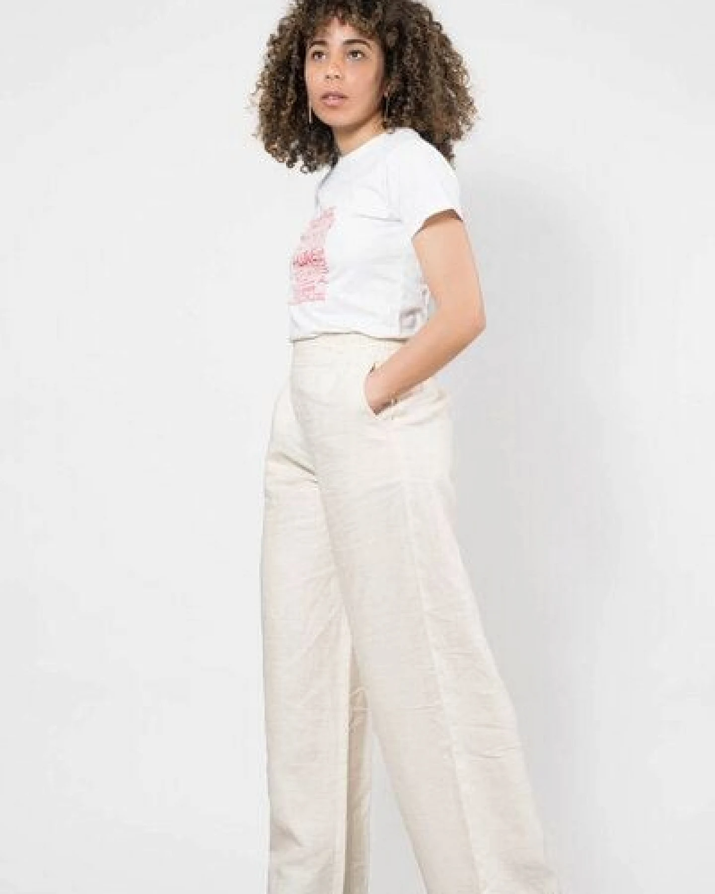 Nevice Beige Leinenhose – Ansicht 3