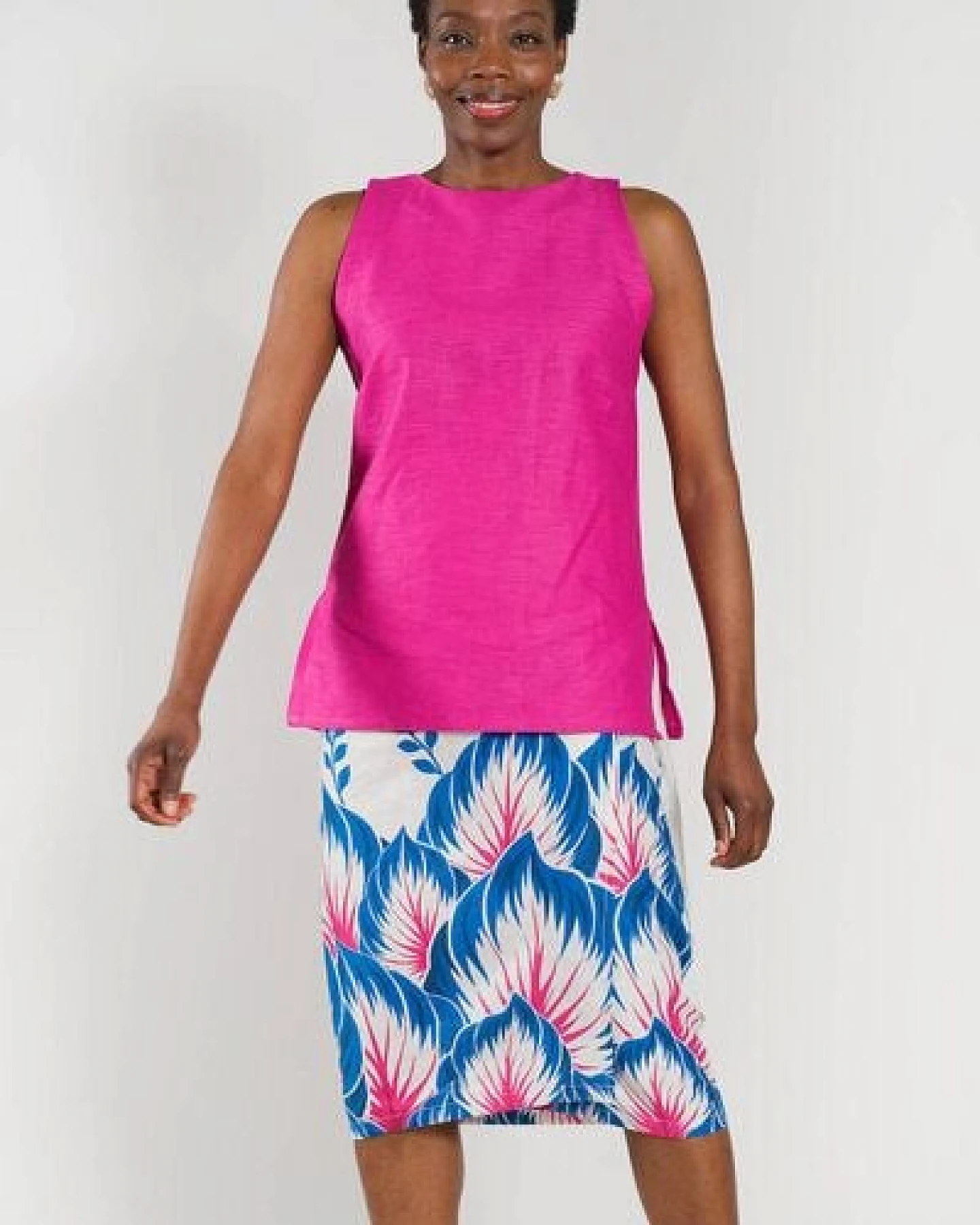 Nevice Rosa Top aus Leinen – Ansicht 2