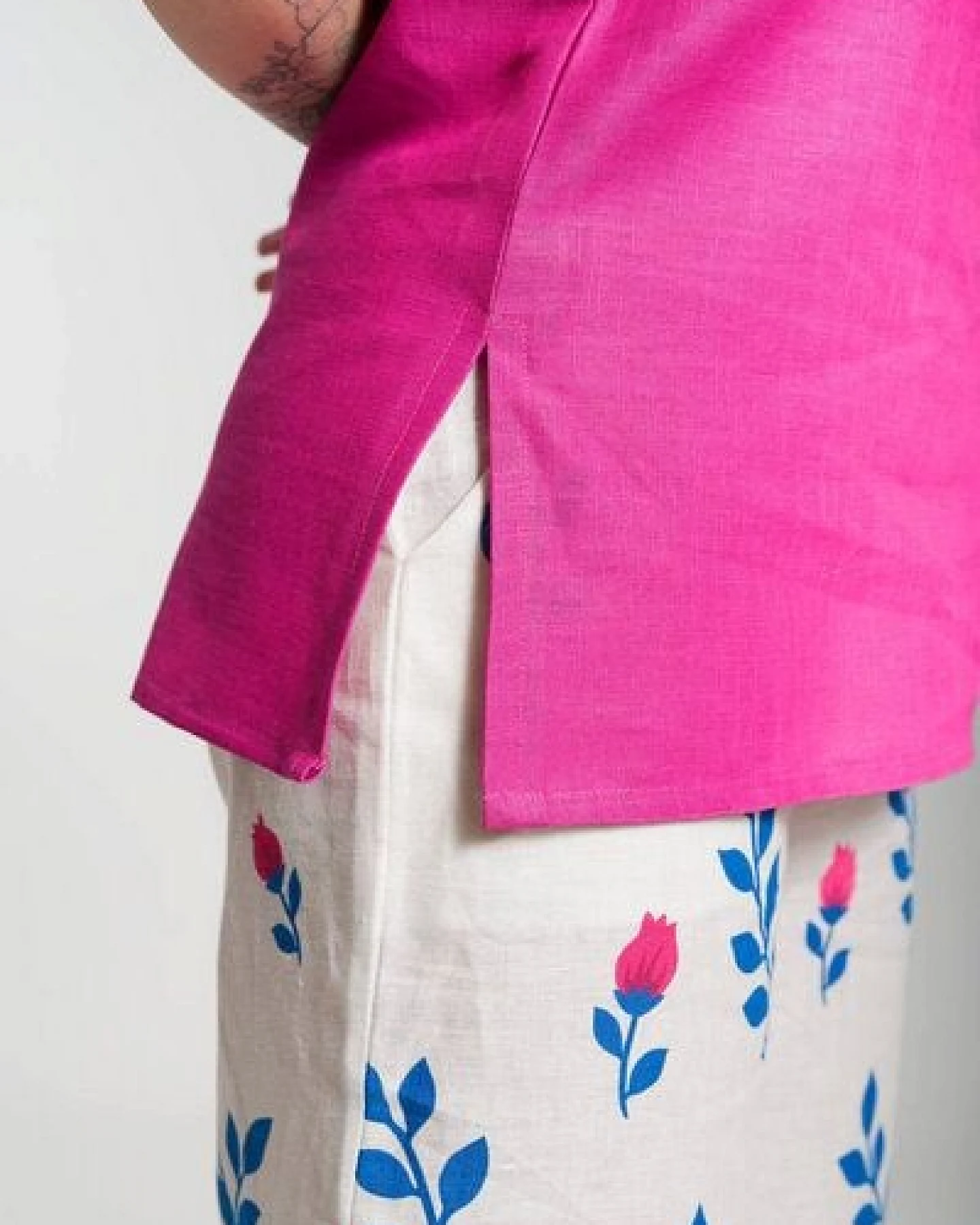 Nevice Rosa Top aus Leinen – Ansicht 4