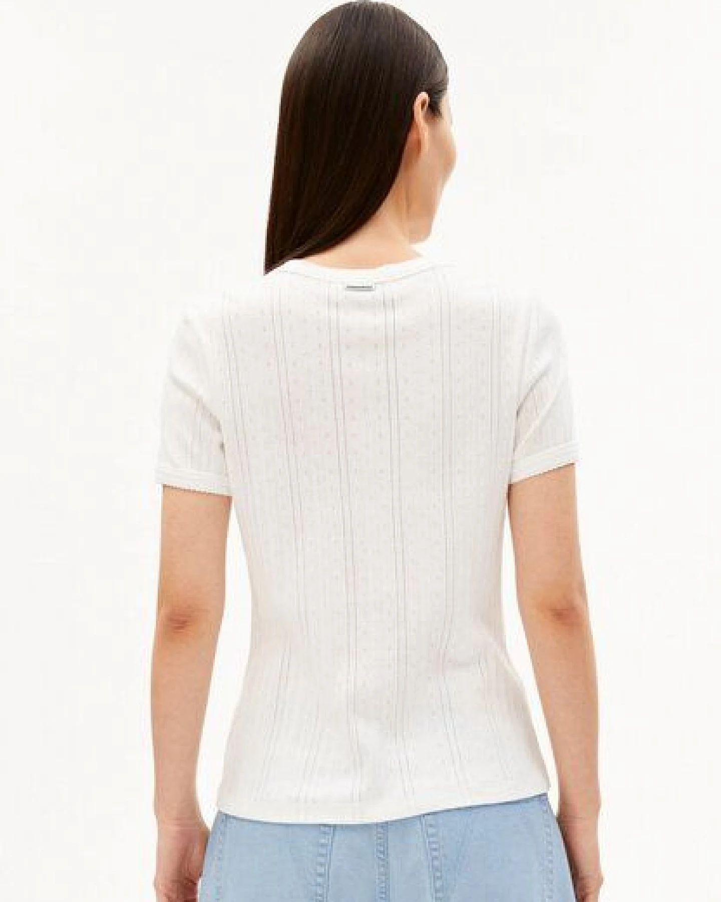 ARMEDANGELS POINTELLE Damen T-Shirt aus 100% Bio-Baumwolle – Ansicht 2