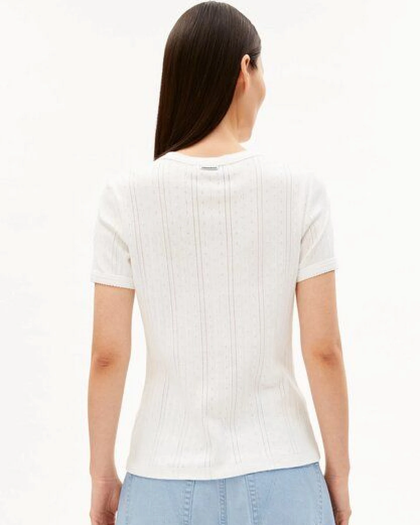 ARMEDANGELS POINTELLE Damen T-Shirt aus 100% Bio-Baumwolle – Ansicht 3