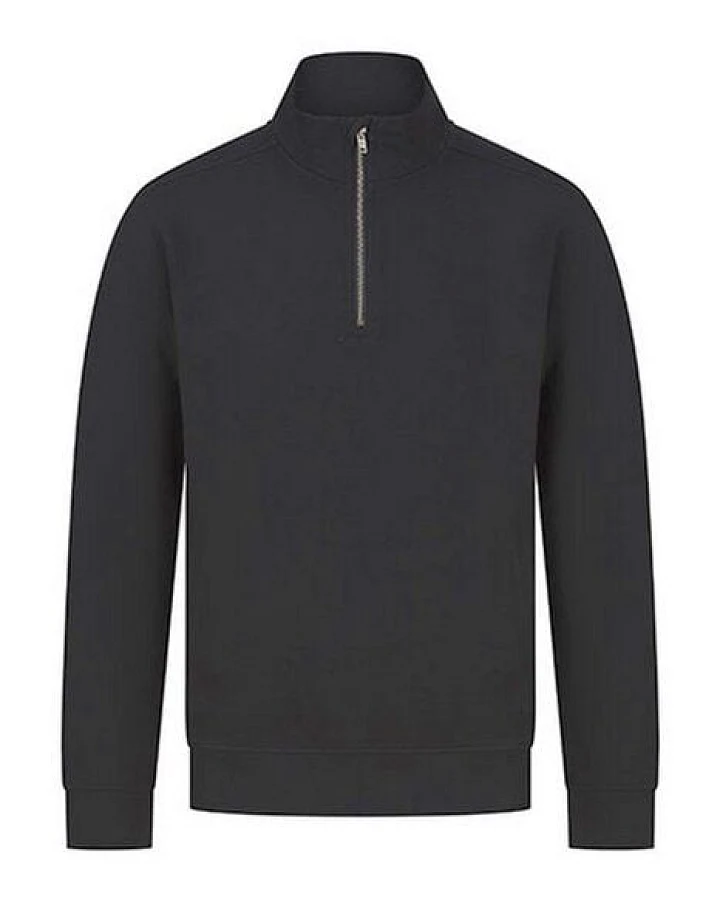 Utopic Unisex Troyer Bio-Baumwolle Sweatshirt Quarter-Zip-Reißverschluss Viertelreißverschluss bis 4XL