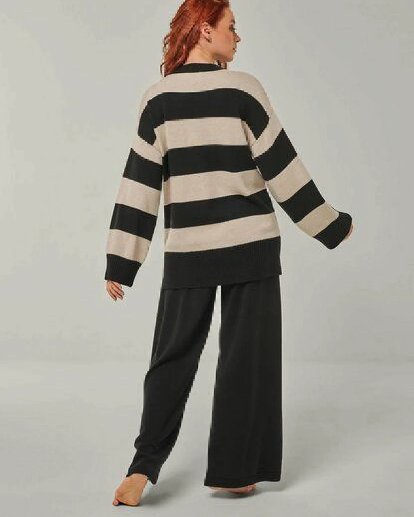 YOU LOOK PERFECT Merino Loungewear Set „Strickpullover Felia & Strickhose Frida" – Ansicht 3
