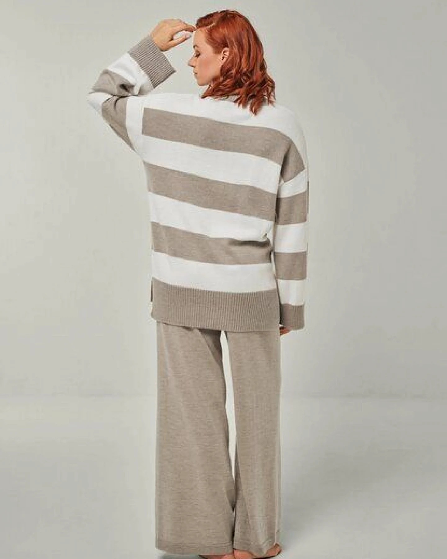 YOU LOOK PERFECT Merino Loungewear Set „Strickpullover Felia & Strickhose Frida" – Ansicht 3