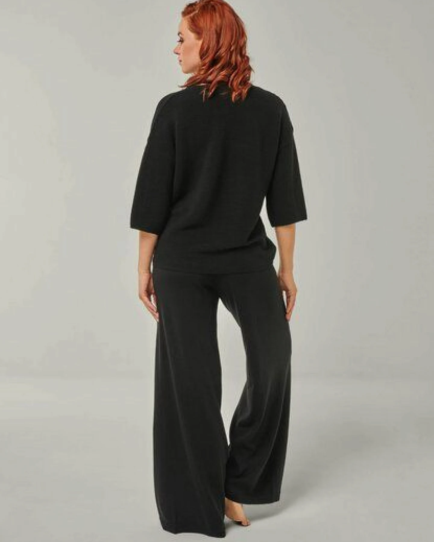 YOU LOOK PERFECT Merino Loungewear Set „Strickpullover Fay & Strickhose Frida" – Ansicht 2