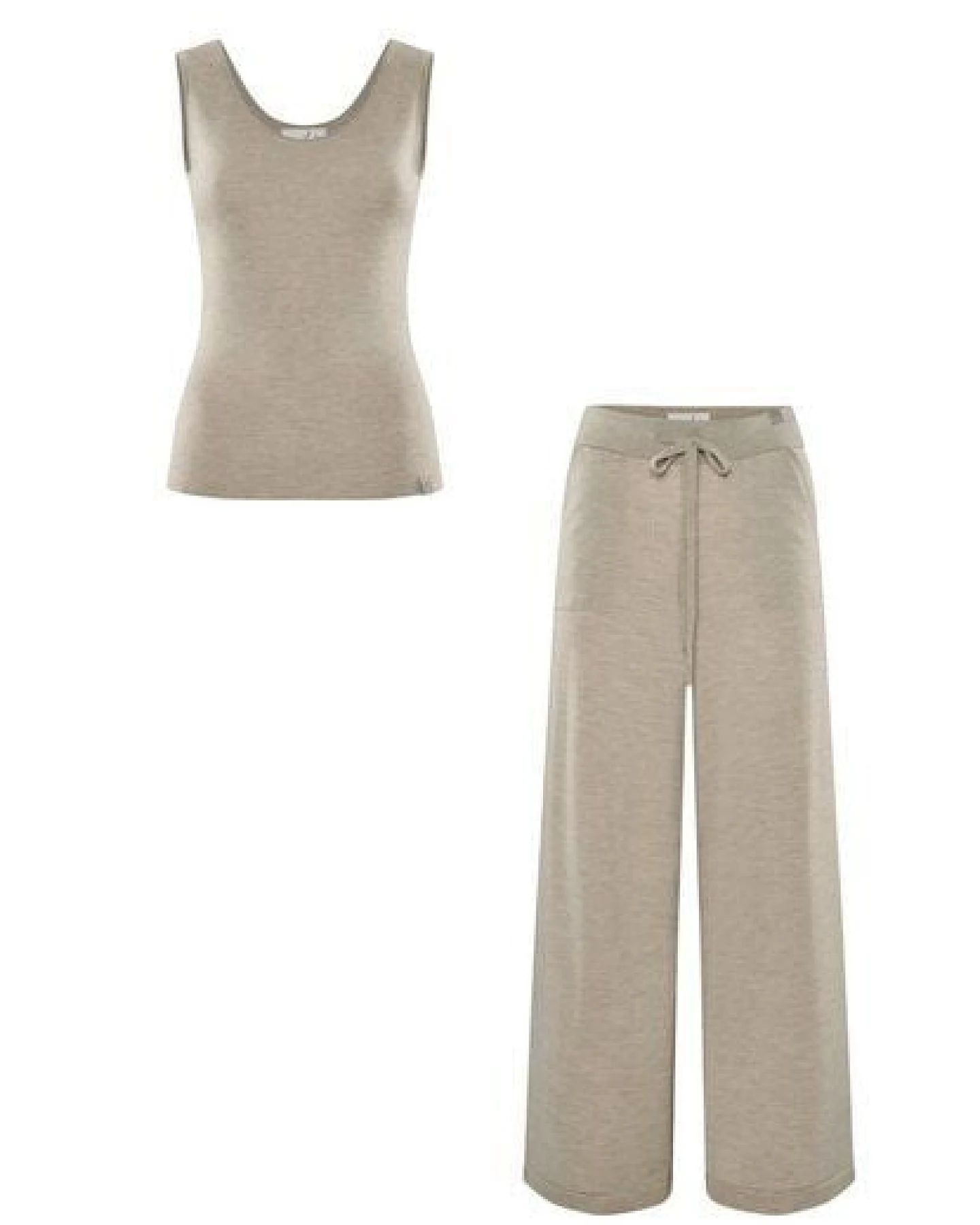 YOU LOOK PERFECT Merino Loungewear Set „Stricktop Blossom & Strickhose Frida" – Ansicht 4