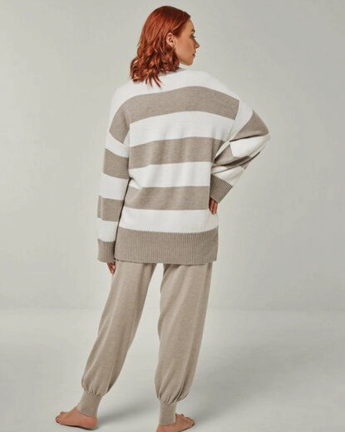 YOU LOOK PERFECT Merino Loungewear Set „Strickpullover Felia & Strickhose Bella" – Ansicht 3