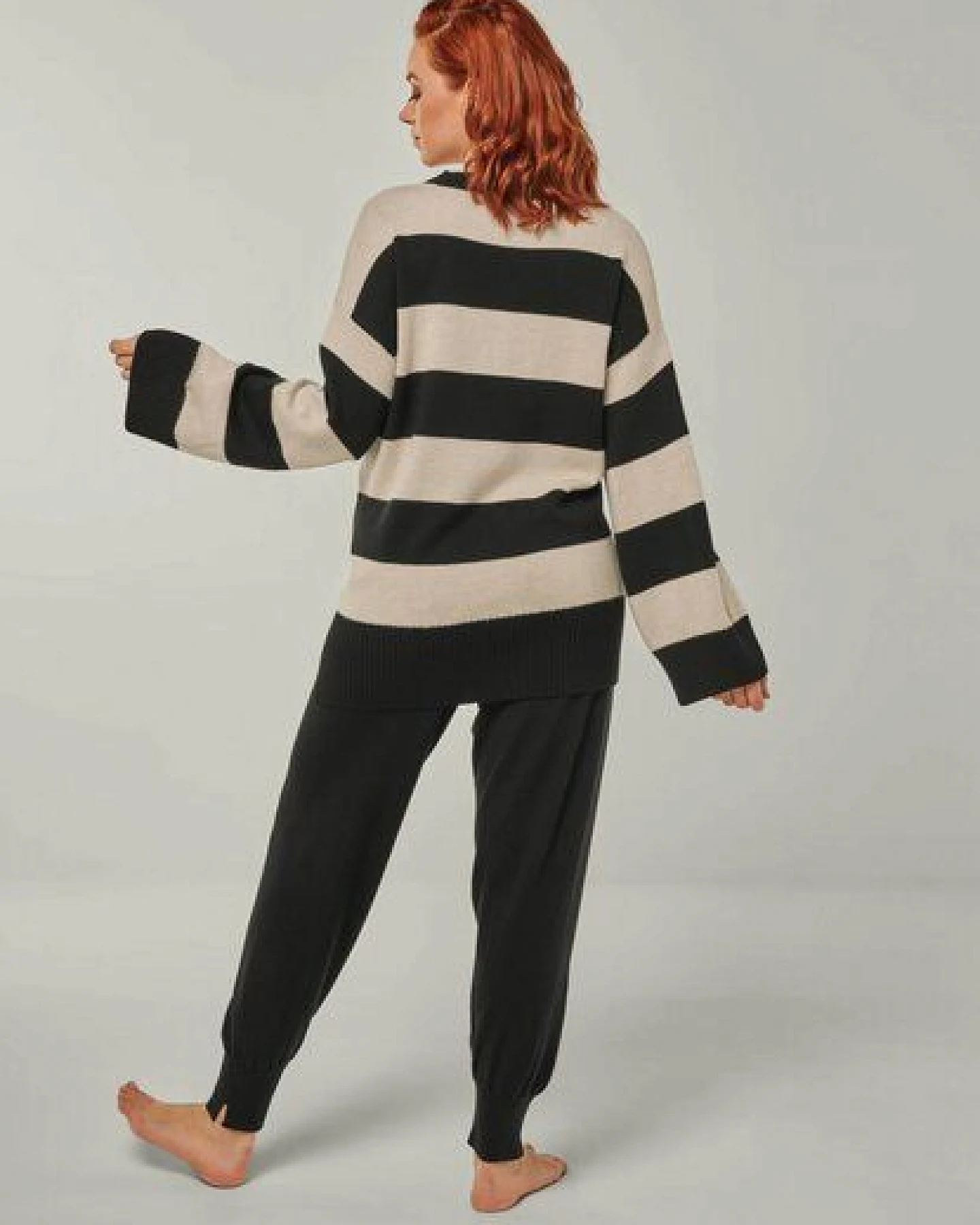 YOU LOOK PERFECT Merino Loungewear Set „Strickpullover Felia & Strickhose Bella" – Ansicht 3