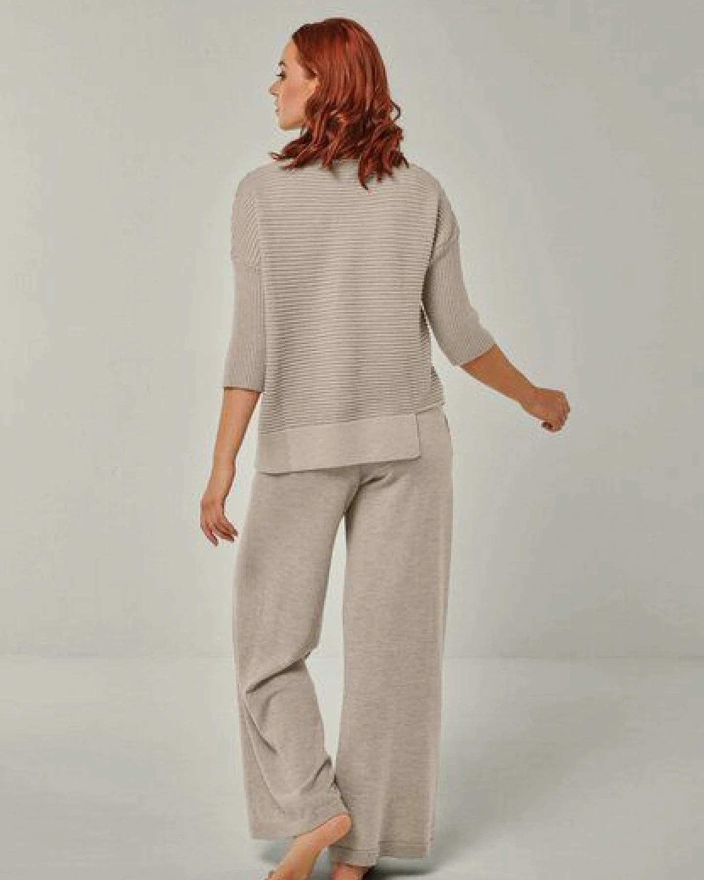 YOU LOOK PERFECT Merino Loungewear Set „Strickpullover Bailey & Strickhose Frida" – Ansicht 3
