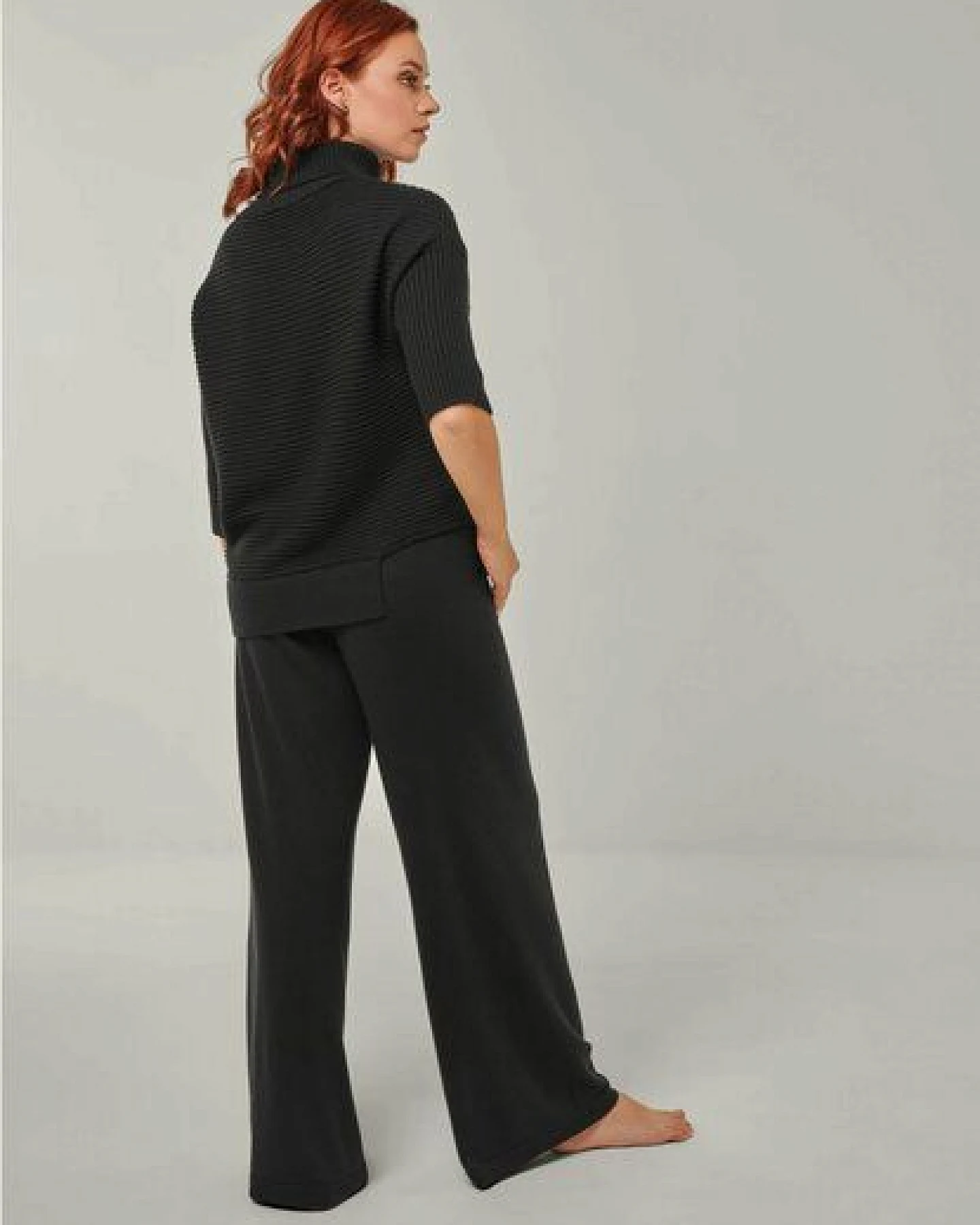 YOU LOOK PERFECT Merino Loungewear Set „Strickpullover Bailey & Strickhose Frida" – Ansicht 3