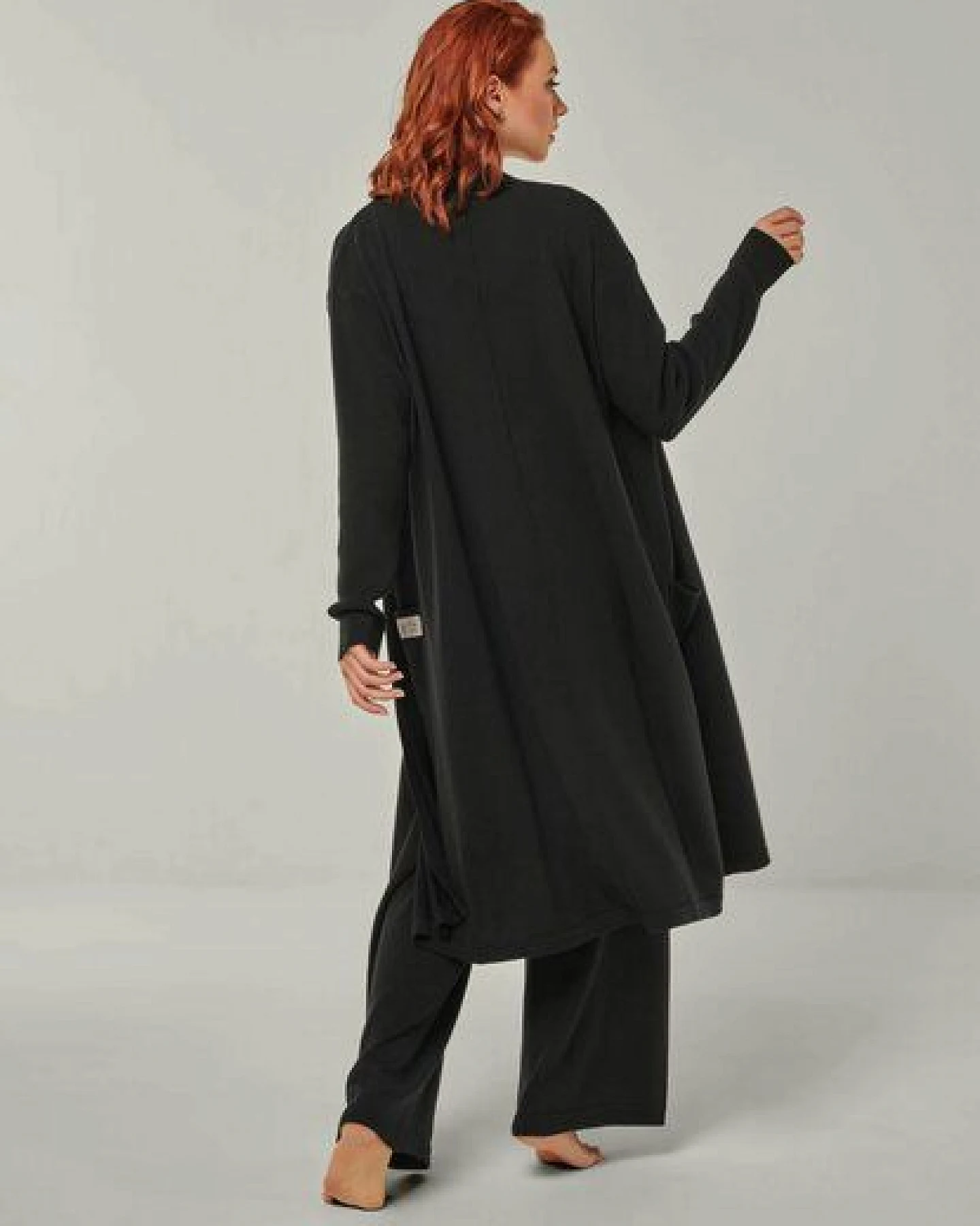YOU LOOK PERFECT Merino Loungewear Set "Cardigan Blossom & Top Blossom & Hose Frida" – Ansicht 3