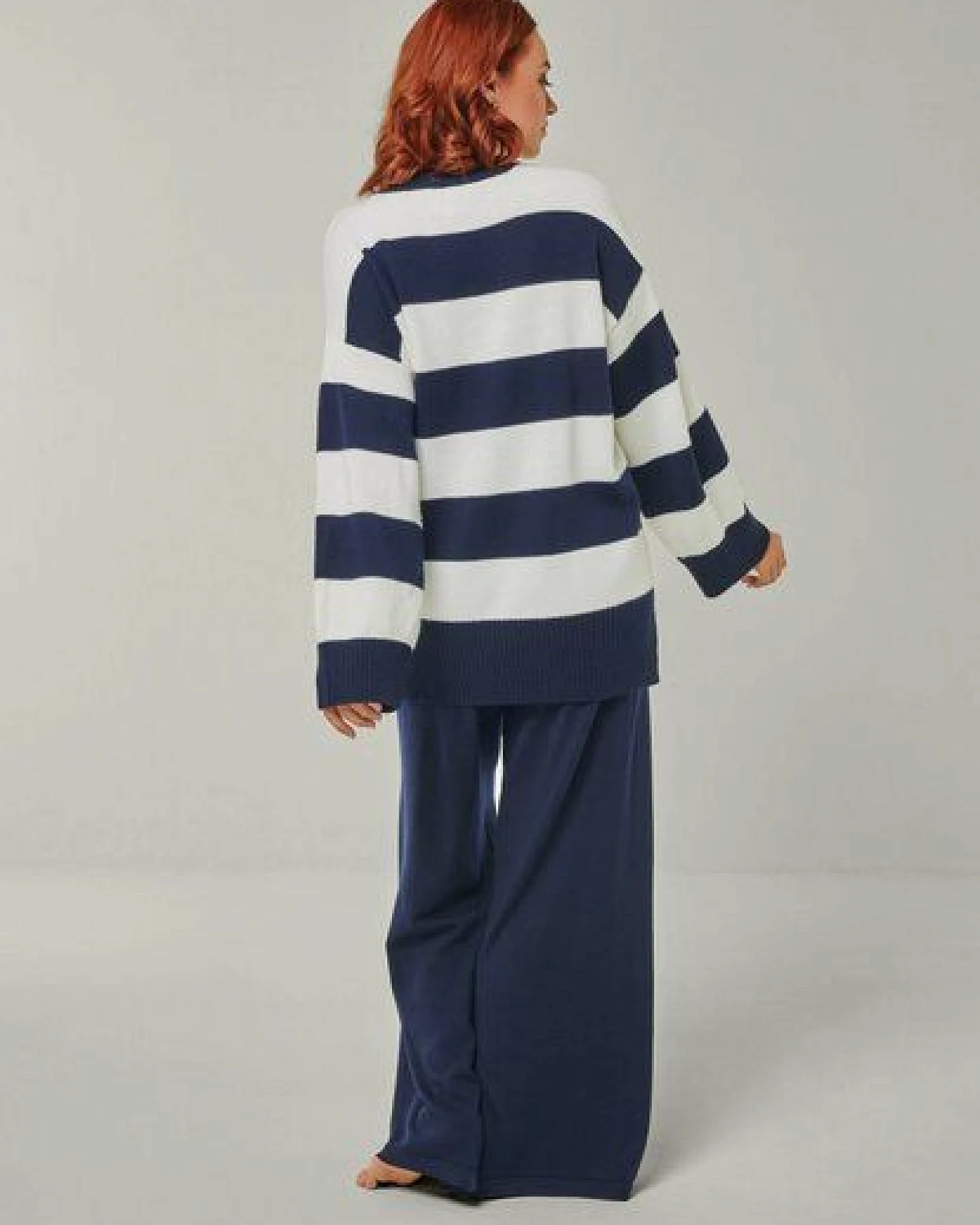 YOU LOOK PERFECT Merino Loungewear Set „Strickpullover Felia & Strickhose Bailey" – Ansicht 3