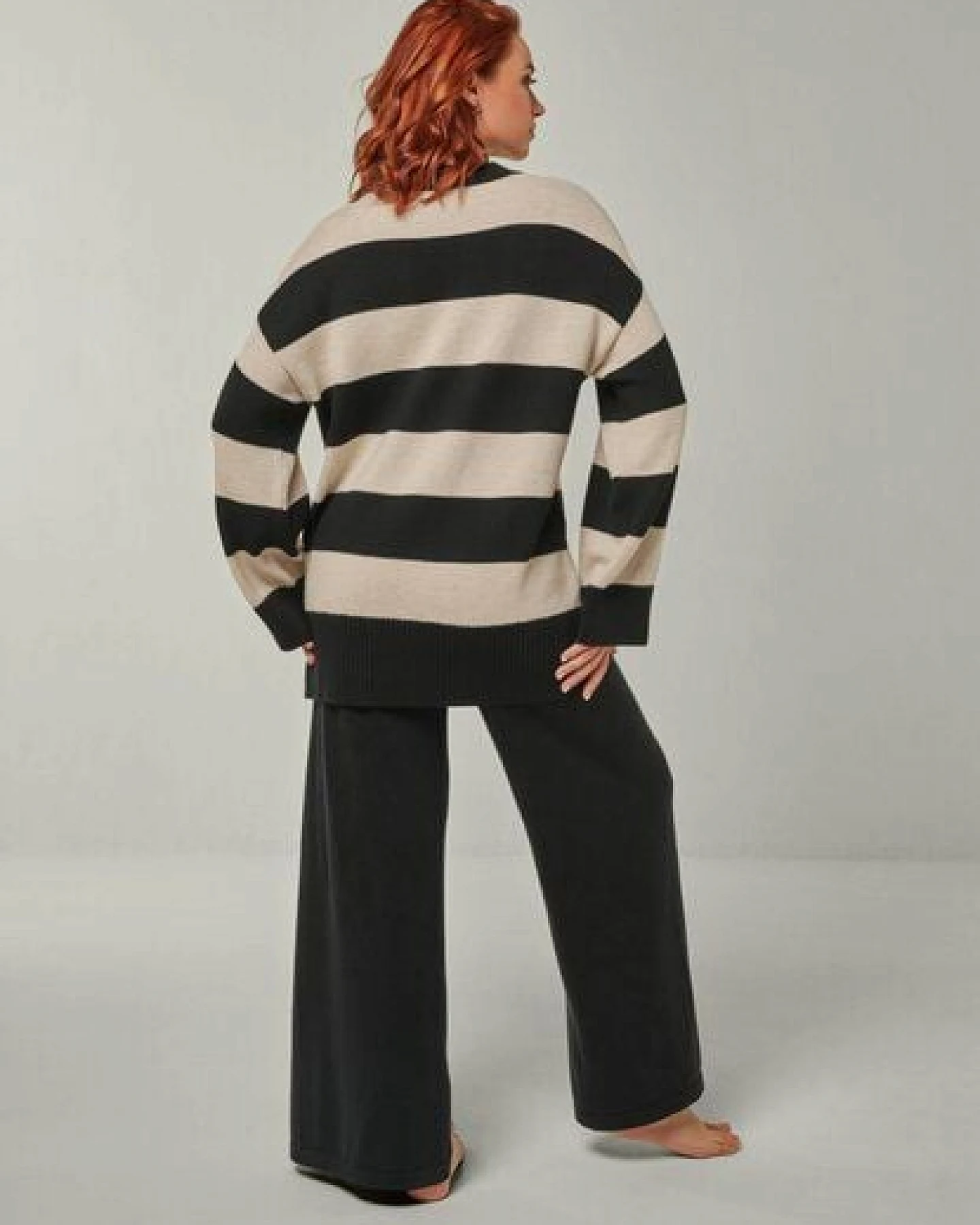 YOU LOOK PERFECT Merino Loungewear Set „Strickpullover Felia & Strickhose Bailey" – Ansicht 3