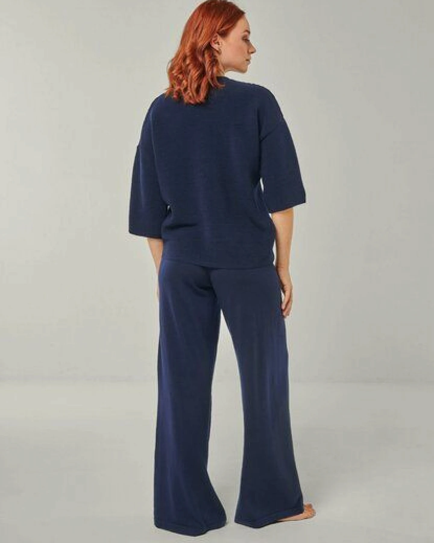 YOU LOOK PERFECT Merino Loungewear Set „Strickpullover Fay & Strickhose Bailey" – Ansicht 3