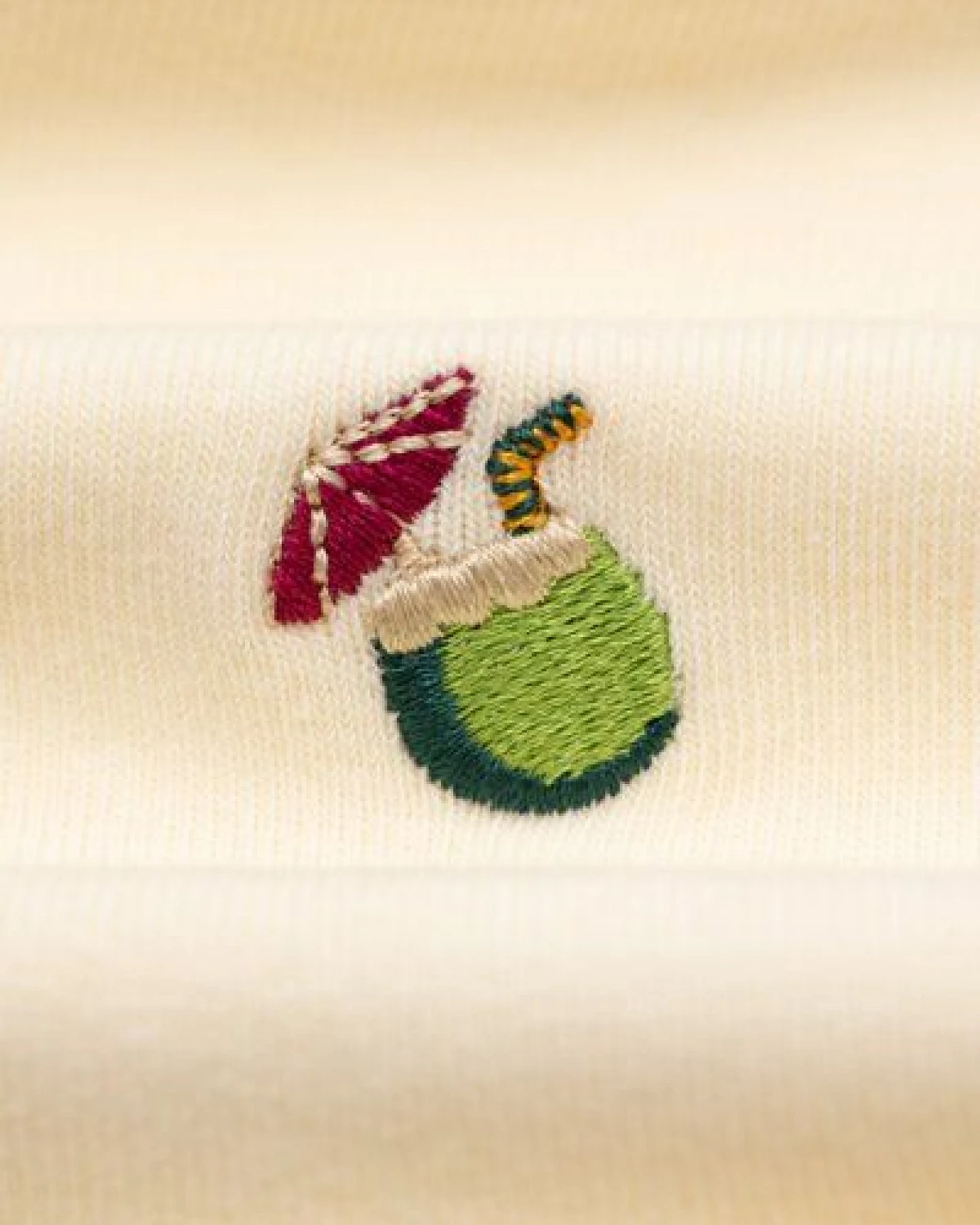 A-Dam Cremefarbene Socken Ecru Coconut – Ansicht 2