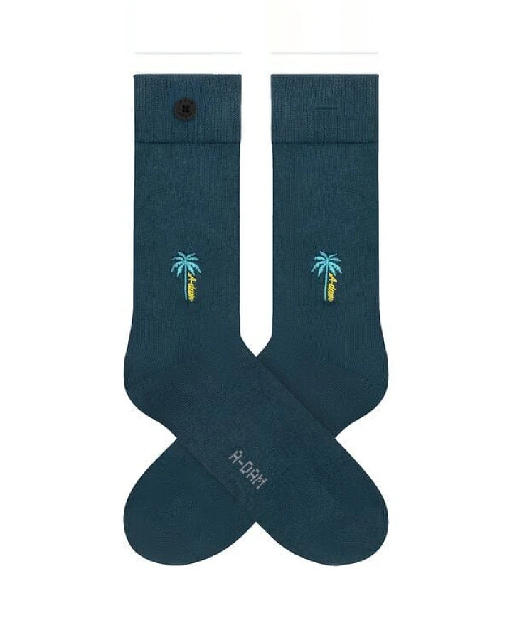Blaue Socken Blue A-Dam Palm